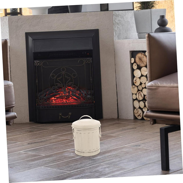 Garneck Stabiler Ascheeimer Aus Metall Mit Deckel Aufbewahrung Von Asche Für Den Hausgebrauch Für Ka