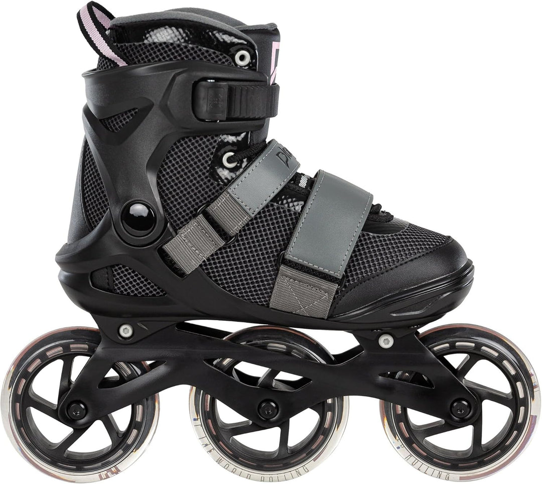 Playlife Inline Skates GT Pink 110, Grau/Pink, für Damen, 110mm/80A Rollen, ABEC 7 Kugellager, Art.