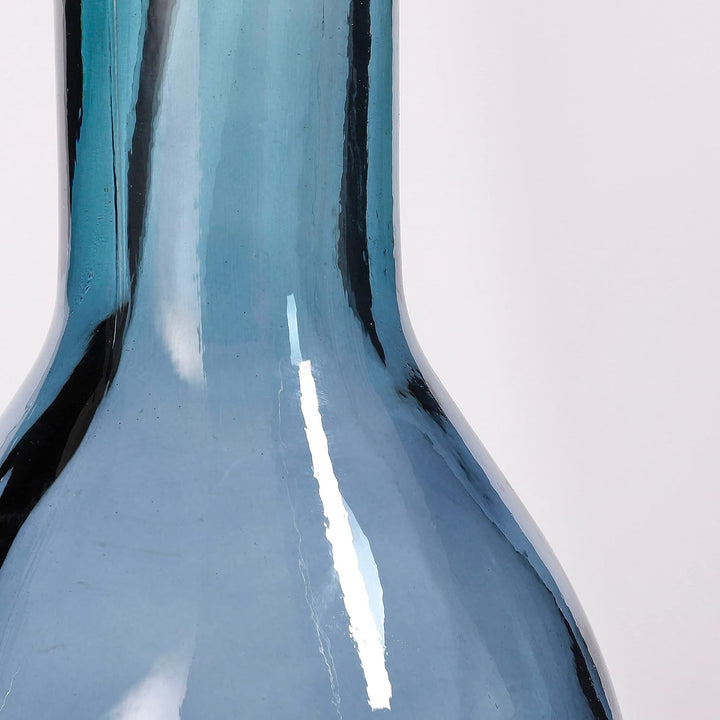 Mica decorations Rioja Glasflasche/Vase, Glas, blau, H. 75 cm D. 18 cm H. 75 cm D. 18 cm Blau, H. 75