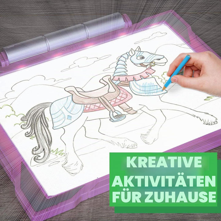 Crayola – Leuchttafel, Geschenk und Spielzeug für Kinder, Alter 6, 7, 8, 9 Rot, Rot