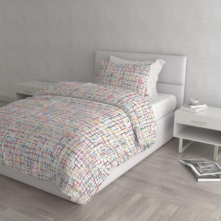 Italian Bed Linen MB Home Basic “Dafne” Bettbezug-Set, Snakeworld, Einzelbett Snakeworld Einzelbett,