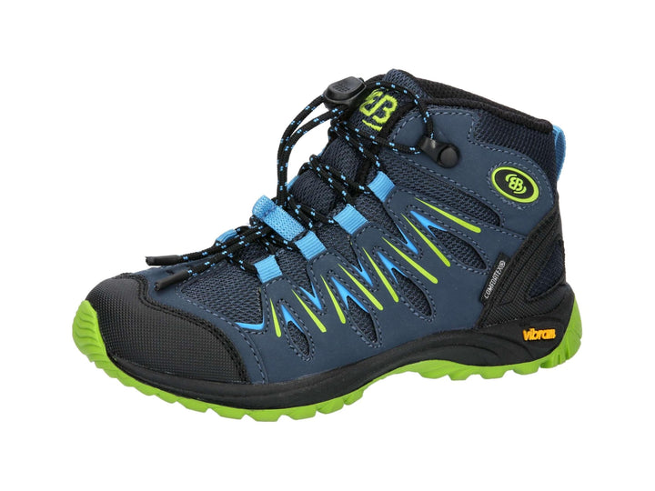 Brütting Mädchen Expedition Kids High Cross-Laufschuh 35 EU Marine Blau Lemon, 35 EU Marine Blau Lem