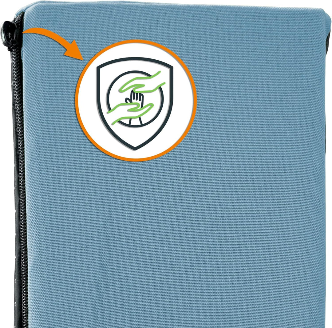 Jump Hüpfpolster 99 x 75 x 18 cm - blau oder rosa - Hüpfmatratze für Kinder ab 3 Jahre bis 40 kg - S