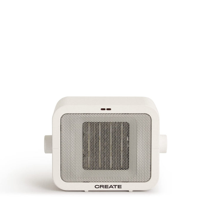 CREATE/WARM BOX/Keramik-Heizkörper Weiss/Tragbare, Thermostat, 2 Leistungen, PTC-Heizung, Überhitzun