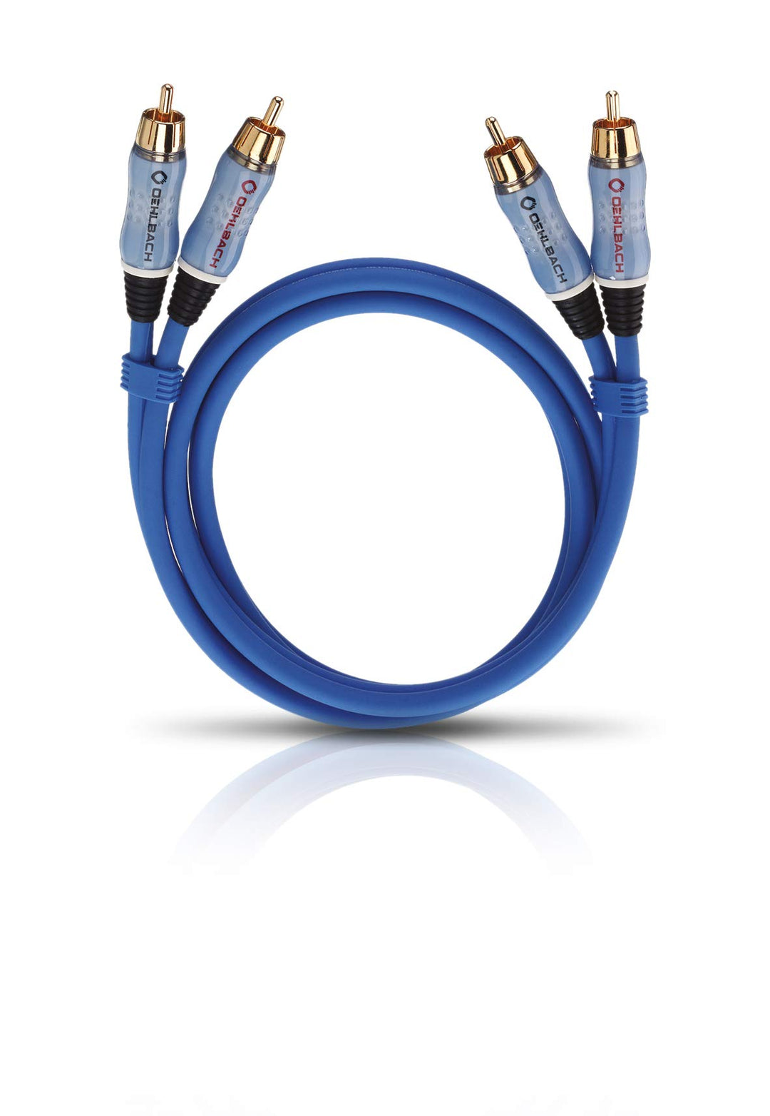 Oehlbach Beat - Stereo Audiokabel - Cinch-Kabel Set für CD-Player & Verstärker (effektive Schirmung