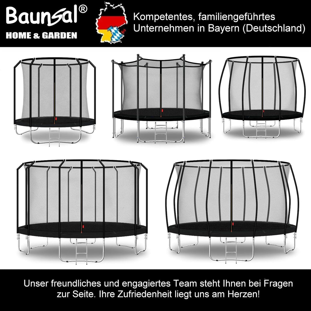 Baunsal® Trampolin Randabdeckung Ø 183 244 250 275 300 305 335 366 370 396 400 427 430 457 460 487 4