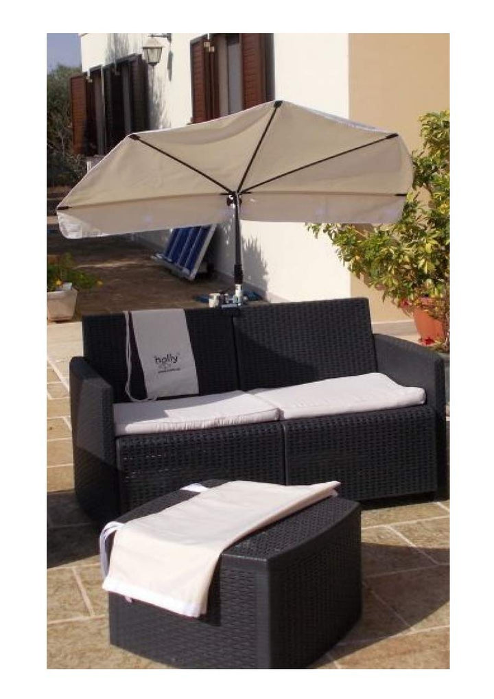 Hollysun NEU - Holly Sonnenschutz CARIBIC - Natur - mit Halterung für Befestigungen bis 65 mm Ø