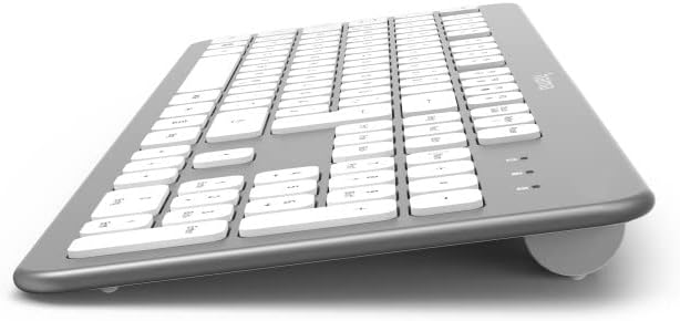 Hama Kabellose Tastatur "KW-700" (leise Tastatur, deutsches Tastenlayout QWERTZ mit Nummernblock für