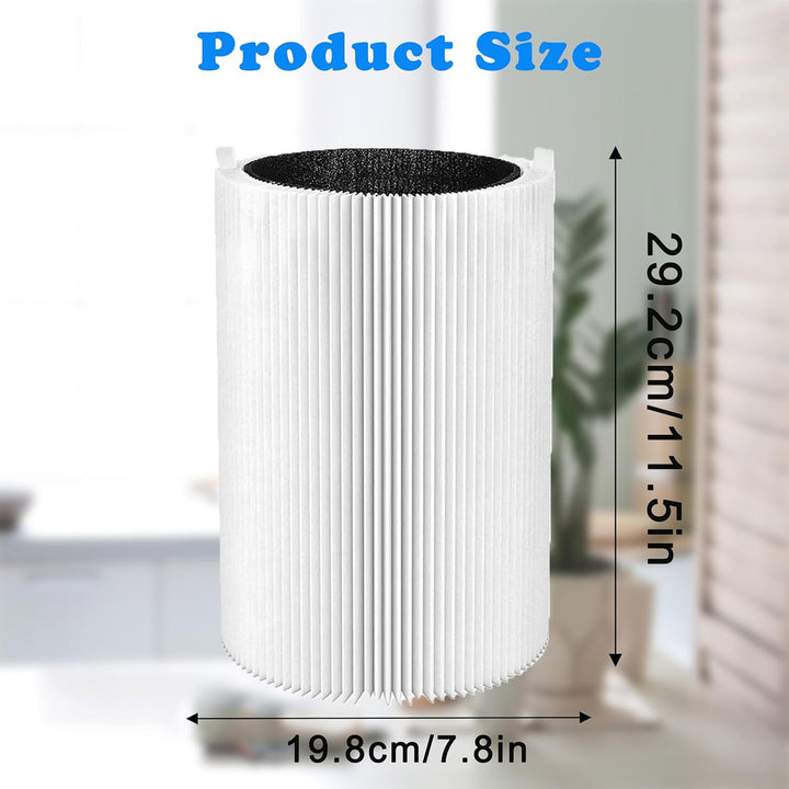 2Pack 411 Replacement Filter für Blueair Blue Pure 411 411+ 411 Auto- und Mini-Luftreiniger,3-in-1 H