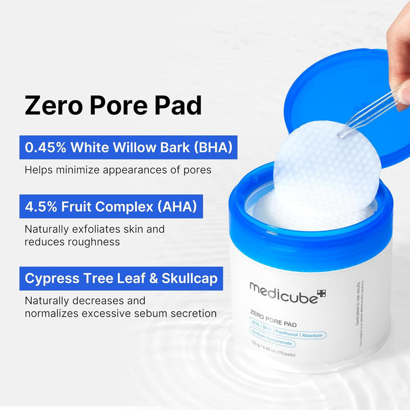 Medicube Zero Pore Pad 2.0 155g (70 Pads)