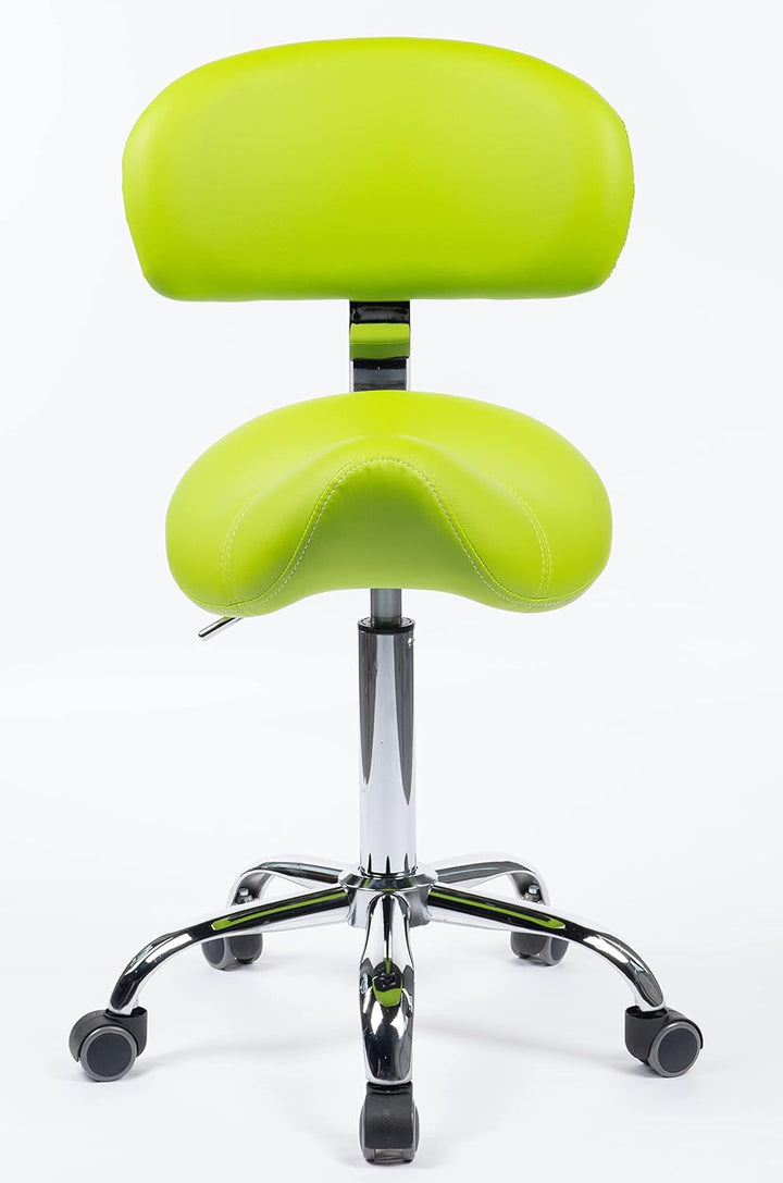 1stuff® Sattelhocker MULY BIGBACK Sattelstuhl mit Lehne - Sitzhöhe bis ca. 74cm - ergonomischer Roll