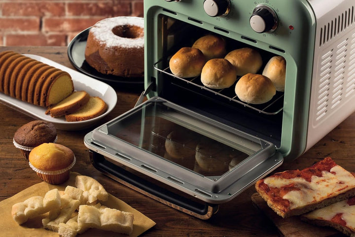 Ariete 4632 Vintage Heissluftfritteuse und Backofen, 1400 W, 2in1, 16 l Fassungsvermögen, inklusive