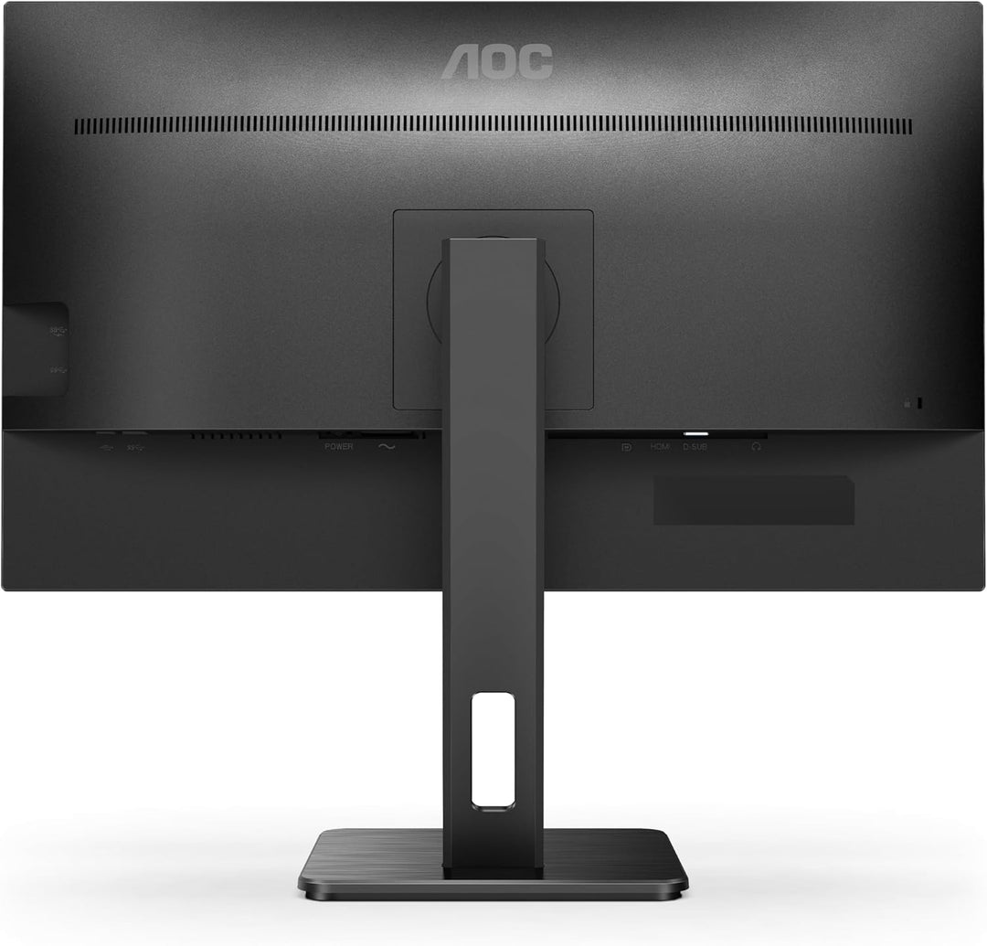AOC U27P2 - 27 Zoll UHD Monitor, höhenverstellbar (3840x2160, 60 Hz, HDMI, DisplayPort, USB Hub) sch