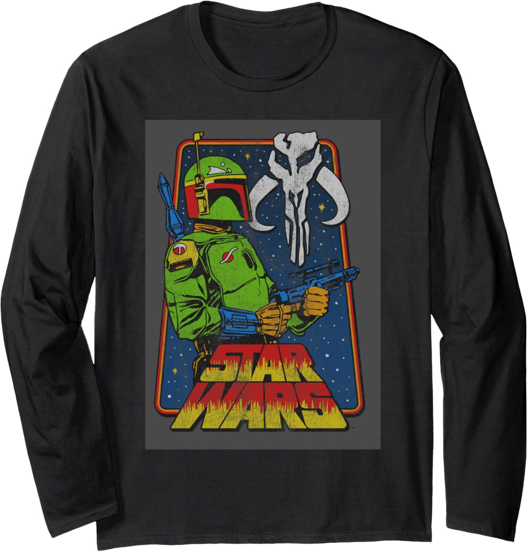 Star Wars Boba Fett The Mandalorian Vibrance Langarmshirt