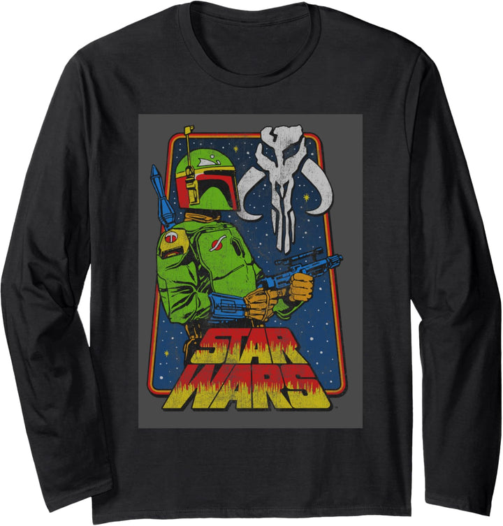 Star Wars Boba Fett The Mandalorian Vibrance Langarmshirt