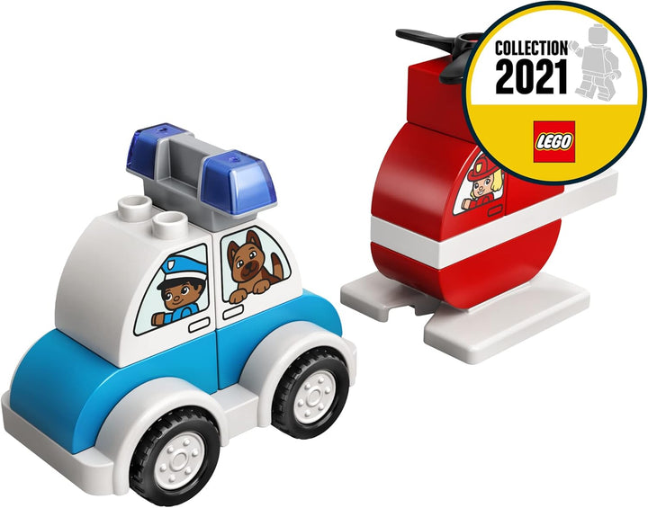 LEGO 10957 DUPLO My First Mein erster Feuerwehrhubschrauber und Mein erstes Polizeiauto Single, Sing