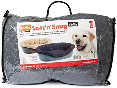 Karlie Bezug Pet Bed Cuddly grau Passend für Domus 60 cm L 70 x B 47 x H 22 cm grau, L 70 x B 47 x H