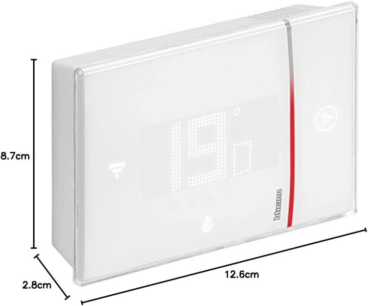 Bticino SXW8002W - Smarther2 mit Netatmo, Thermostat für Wandkessel, programmierbar, ON/OFF-Steuerun