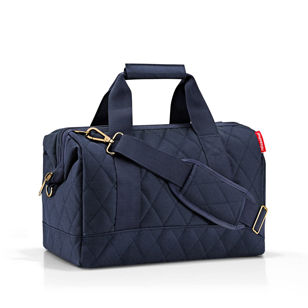 reisenthel Allrounder M Rhombus Midnight Gold – Vielfältige Doktortasche zum Reisen, für die Arbeit
