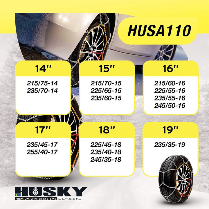 SUMEX HUSAD110 Husky Advance Schneeketten 9 mm HUSA110, HUSA110