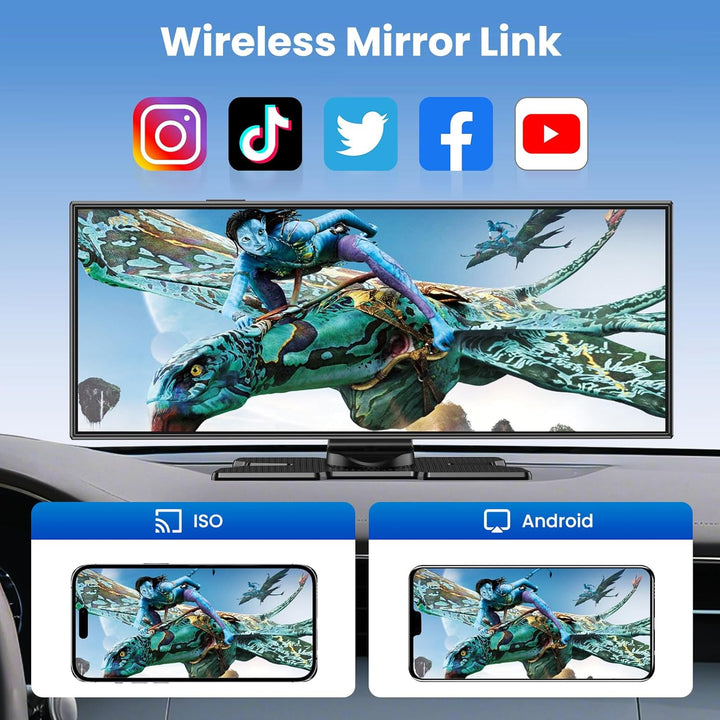 11.5 Zoll CarPlay Display für Apple CarPlay & Android Auto,Car Play IPS Touch Screen Kabelloses Carp