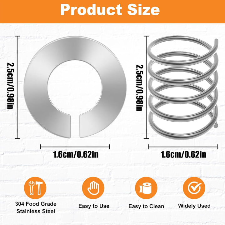 4 Pack Edelstahlfeder und Unterlegscheibe passend für Kitchen Aid Standmixer 3.5/4/5/6/7/8Qt Kitchen