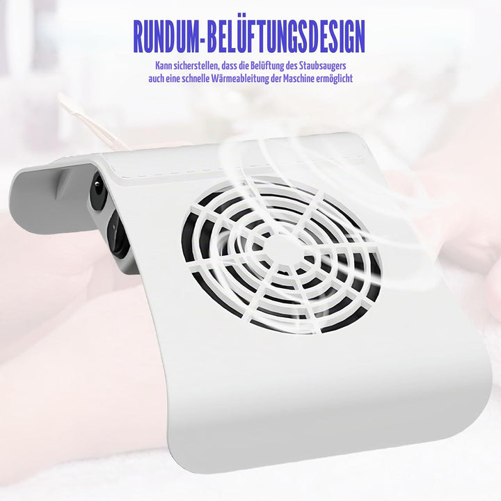 Professionelle Nagelstaubsauger: 40w Staubabsaugung für Nägel mit 2 Staubsammelbeutel, Professionell