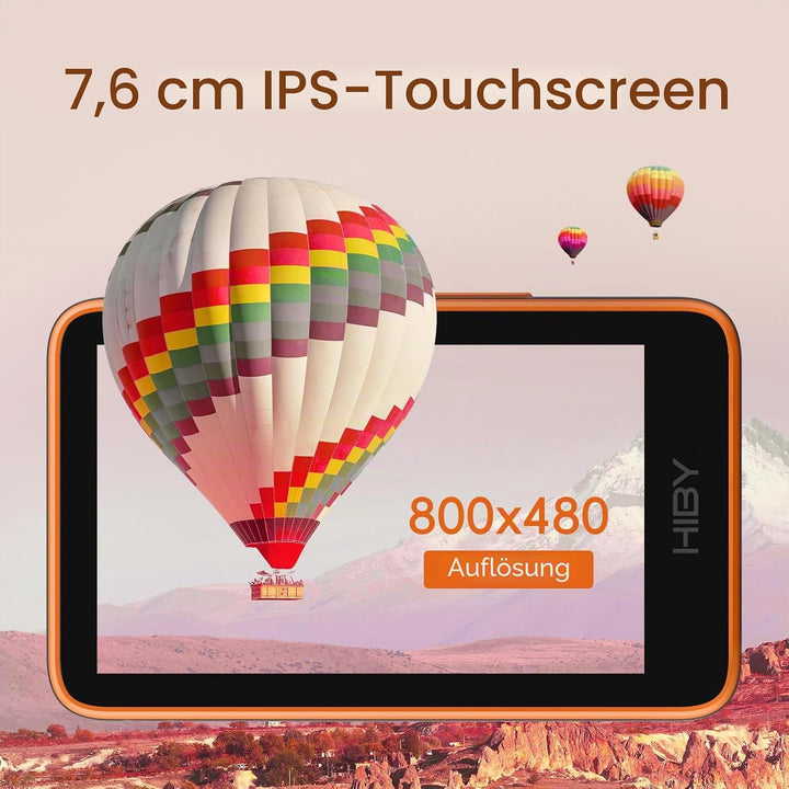 HiBy R1 HiFi MP3 Player mit Bluetooth 5.1 Tidal Qobuz DSD 256 Native Lossless Music Player mit Touch
