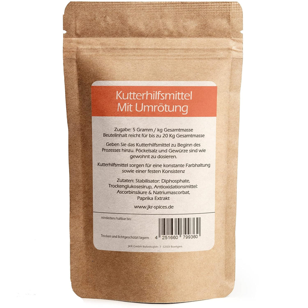 JKR Spices® Kombiangebot: 1000g Kutterhilfsmittel mit Umrötung + 1000g Kuttermittel für weisse Ware
