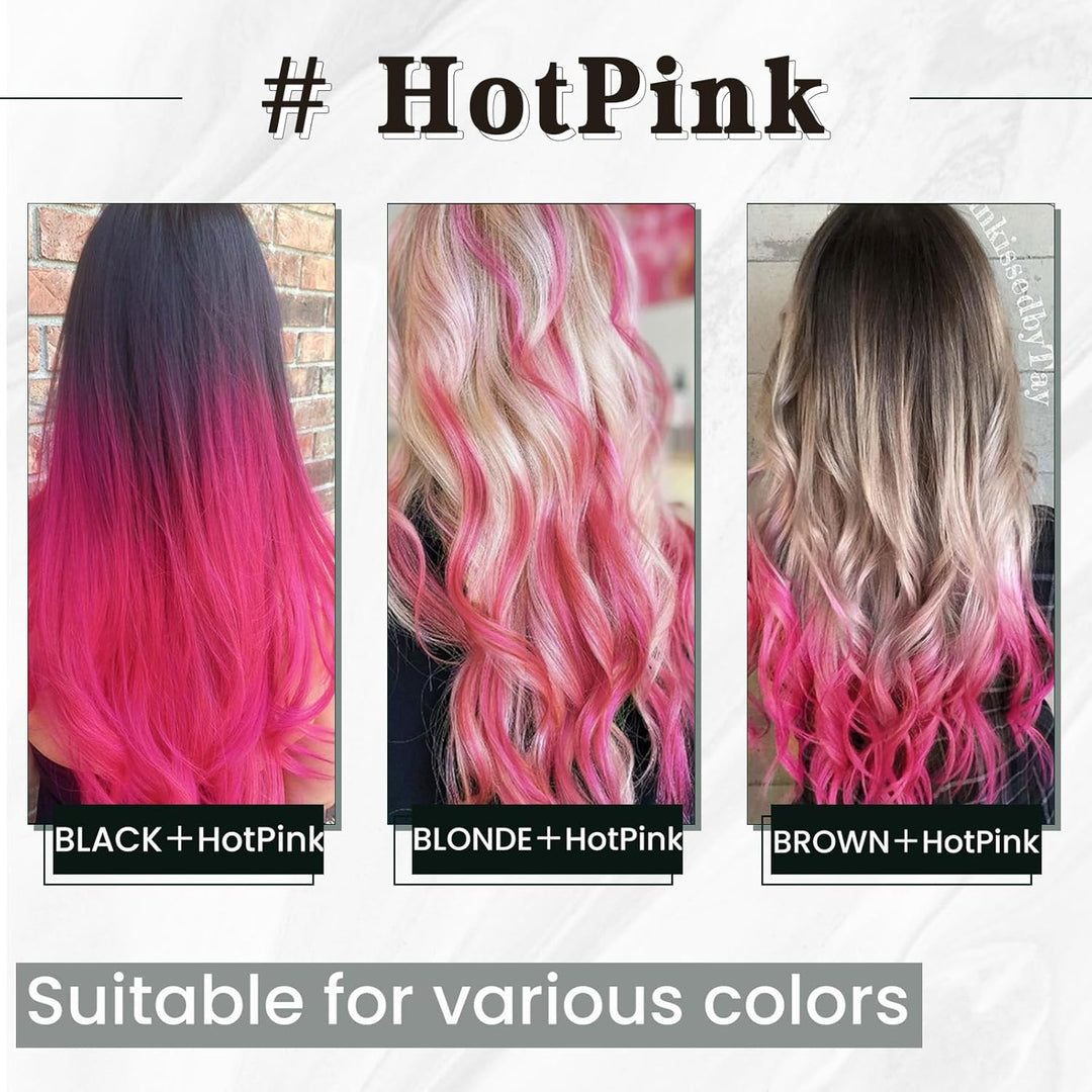 RUNATURE 40cm I Tip Human Hair Extensions Keratin Hot Pink Itips Hair Extensions Human Hair Rosa Sti