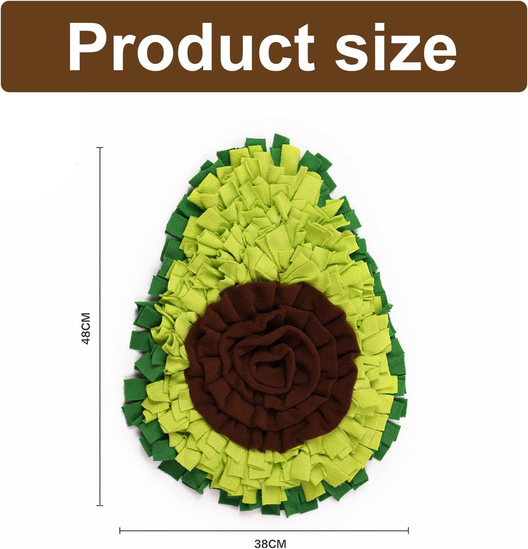 Schnüffelteppich Hund Futtermatte Schnüffeldecke Hundespielmatte - Hundematte Snuffle Pad in Avocado