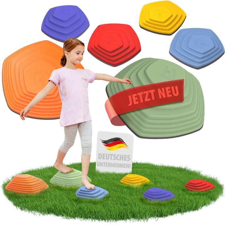 Stapelsteine Balanciersteine für Kinder - fördert Gleichgewicht, Balance & Koordination - vereint Be