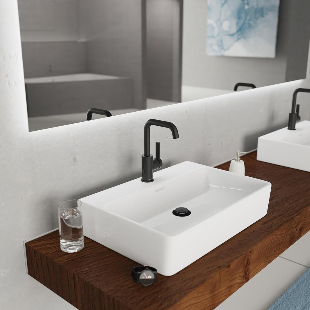 SCHÜTTE 33126 Waschtischarmatur LOS ANGELES mit hohem Auslauf, Wasserhahn für das Bad mit Pop-Up Exz