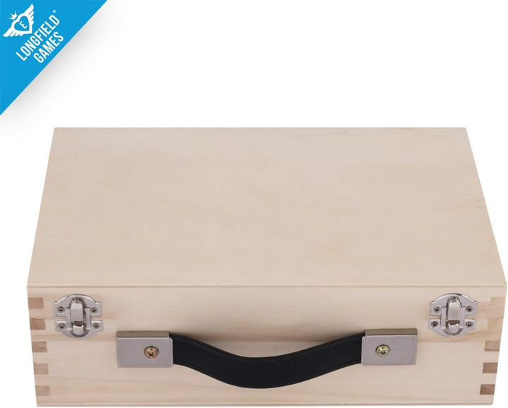 Weible Spiele 010208 - Boules-Set in Holzkiste, 6-teilig,