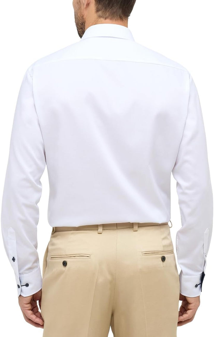 ETERNA Male Pinpoint Oxford Hemd MODERN FIT 38 Weiss, 38 Weiß