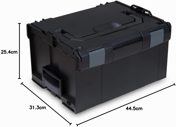 L-BOXX® 238 L-BOXX Sortimo schwarz leer 2 Stück Werkzeugkoffer Transportbox black