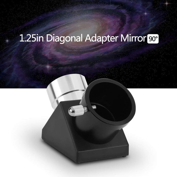 Astronomie Teleskop Prisma Spiegel Okular Adapter,90° Ansicht,Metallkörper Positiver Plane Spiegel D