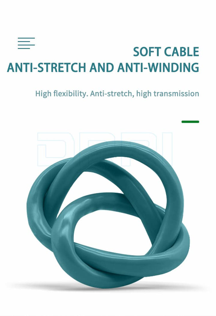 DRRI M12 Cat7A Ethernet Kabel 8-polig X-kodierte Buchse auf RJ-45 Stecker für Cognex Kamera Industri