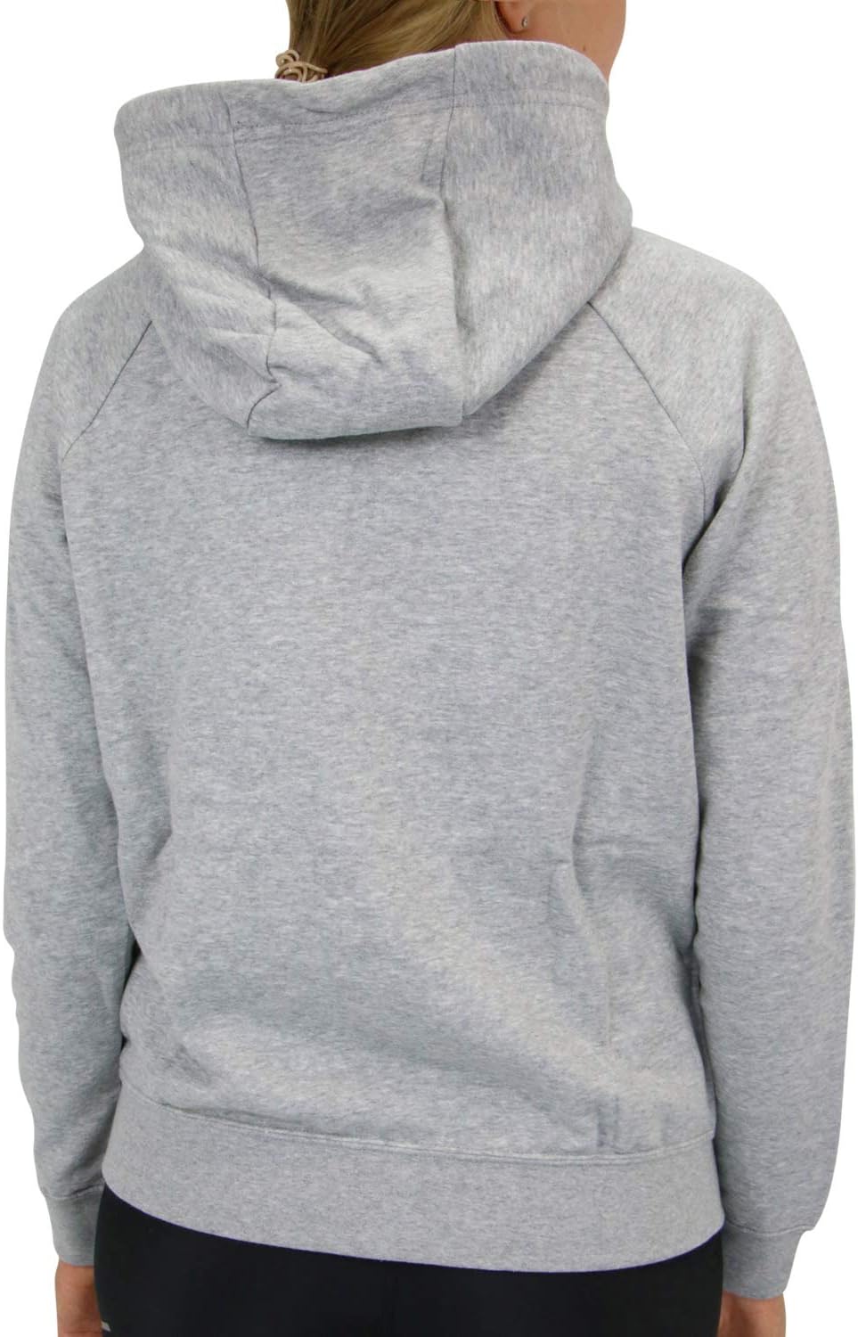 Nike Damen Sweatshirt W Nsw Essntl Hoodie Fz Flc L Dk Grey Heather/(White), L Dk Grey Heather/(White