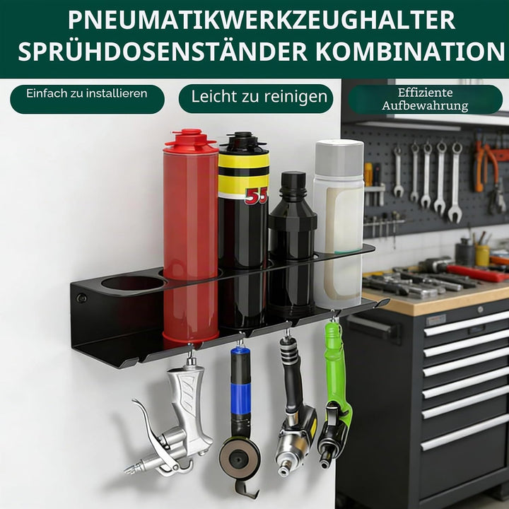Dosenhalter für Sprühflaschen, 2 PCS Spraydosenhalter Sprühflaschenregal mit 5 Löchern und 6 Schlitz