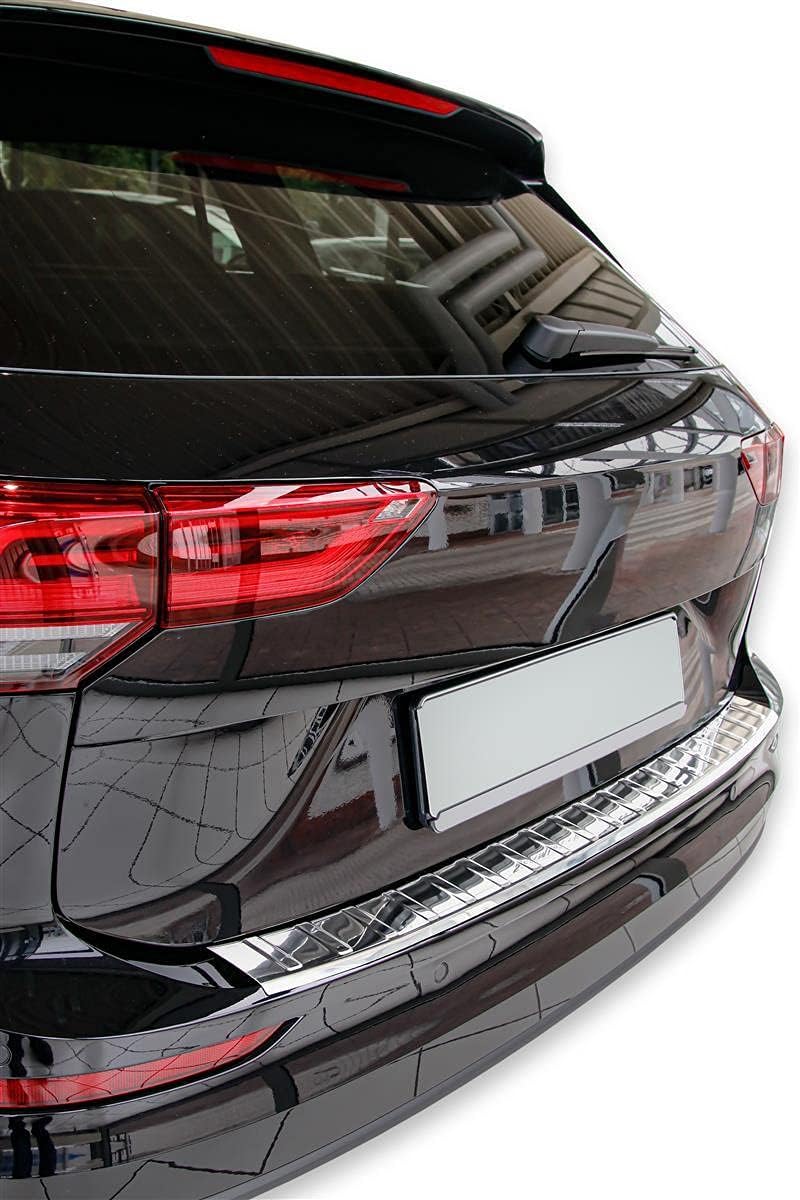 Ladekantenschutz Edelstahl CHROM kompatibel für VW GOLF 8 VARIANT | BJ ab 2020 | Abkantung | premium