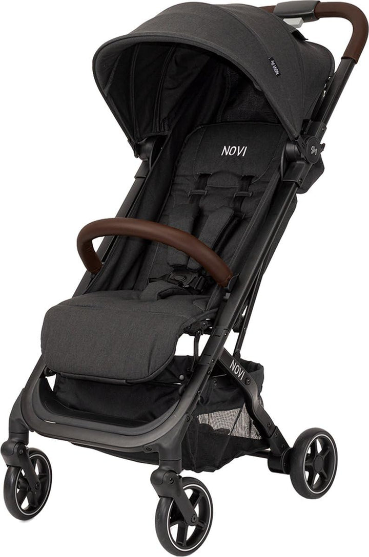Novi Baby® Sky Buggy - Schwarz - zusammenklappbar - Inklusive Becherhalter - Inklusive Regenschutz,