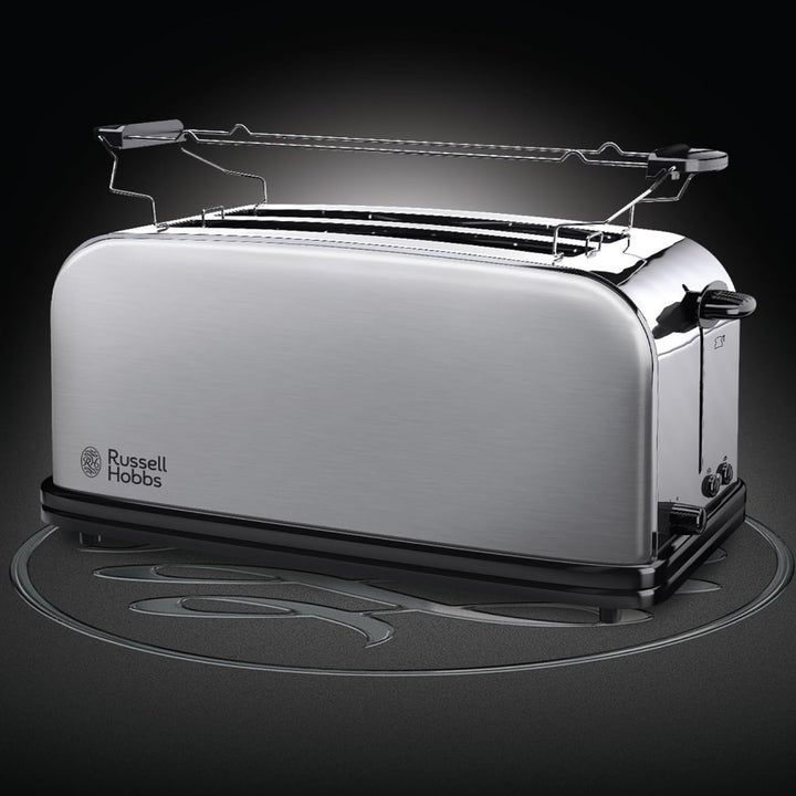 Russell Hobbs Toaster [2-Schlitz-Langschlitz für 4 Scheiben / 2 breite Brotscheiben] Adventure Edels