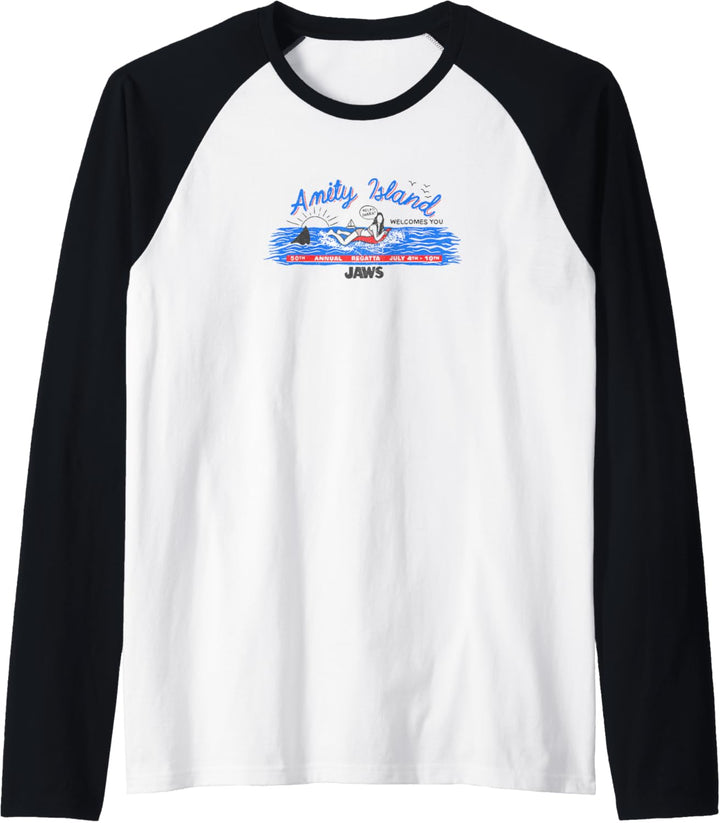 Jaws Amity Island Billboard Raglan