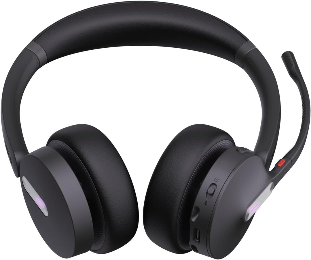 Yealink WH64 Dual Teams Headset inkl. Basisstation - Optimiert für Microsoft Teams, Zwei-Ohr-Design,