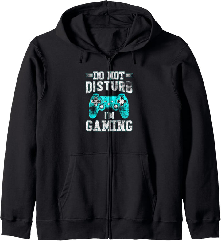 Do not disturb I'm gaming Video Game Spieler Zockerin Kapuzenjacke