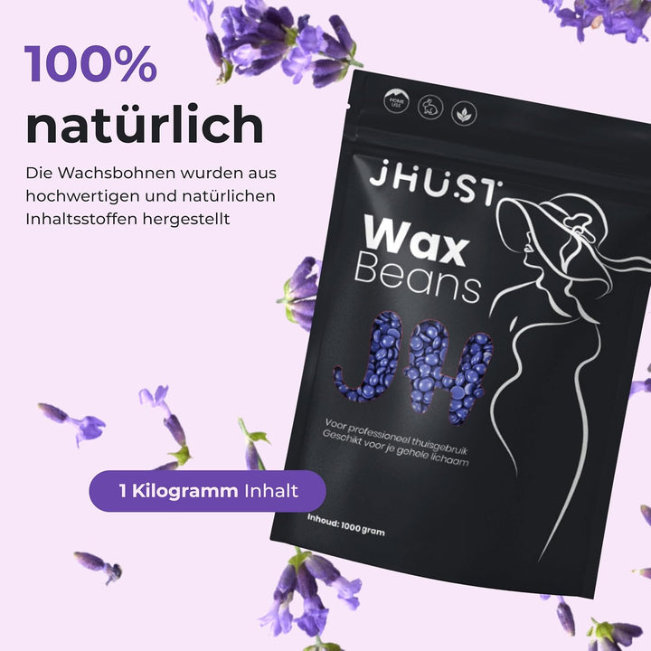 Heisswachs Perlen 1 kg – streifenfreies Warmwachs für Körper, Gesicht &amp; Intimbereich, Waxing Bohnen