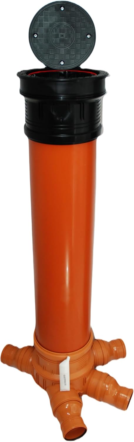 KG Schacht Kontrollschacht Revisionsschacht DN315 / 4 x DN160/125/110 - Schachtdeckel voll, Wasserdi