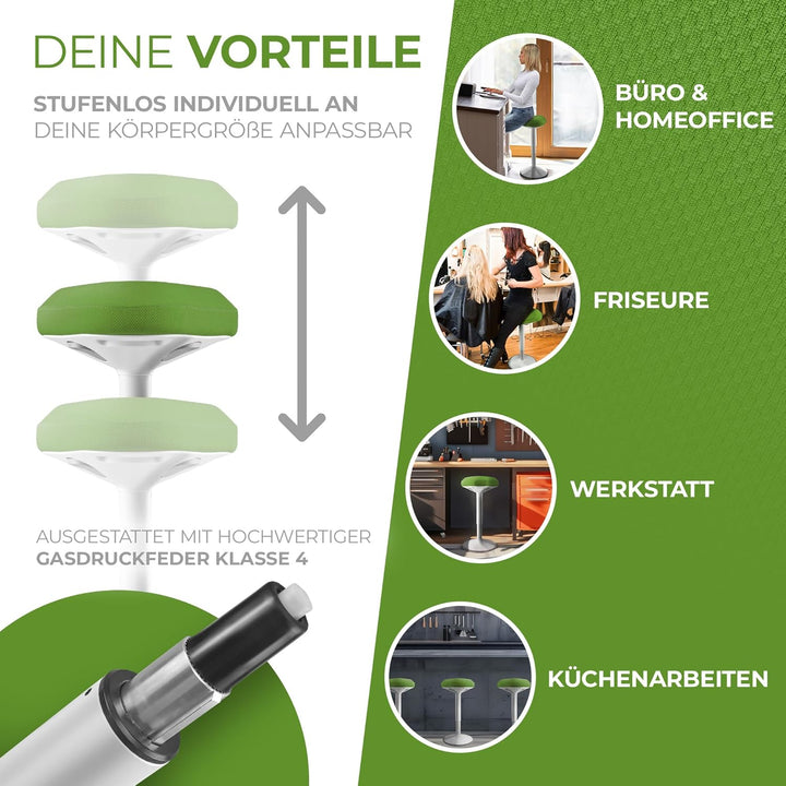 SMART-Sitzen: Bürohocker | Hocker | Sitzhocker ergonomisch für Arbeit & Freizeit | Ergonomischer Hoc