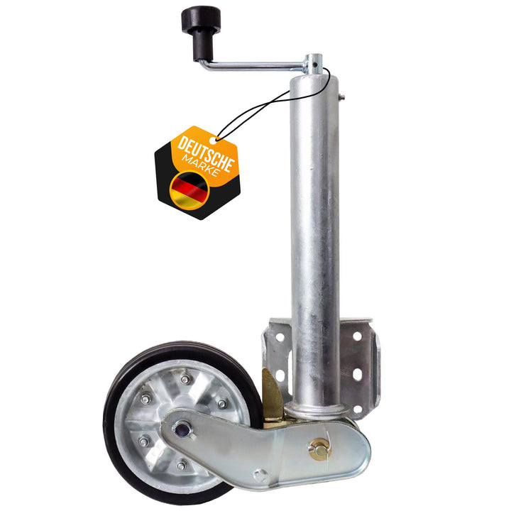 The Drive | Anhänger Stützrad 500KG | vollautomatik | Ø 60mm Rohr mit Anbauflansch | Schwerlast mit